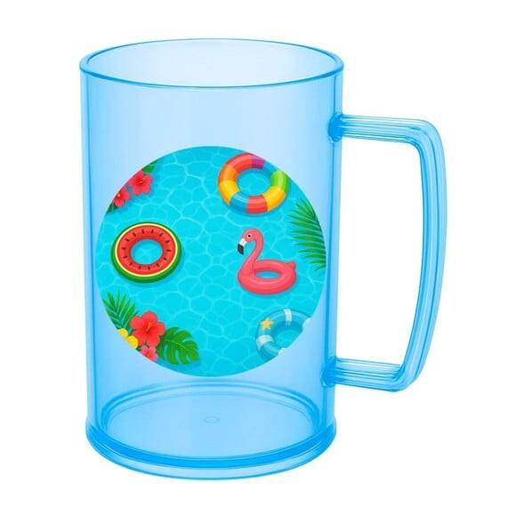 Caneca de Chopp Infantil Personalizada Festa na Piscina