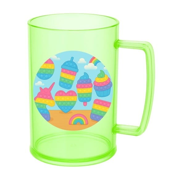 Caneca de Chopp Infantil Personalizada Fidget Toys