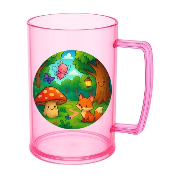 Caneca de Chopp Infantil Personalizada Floresta Encantada