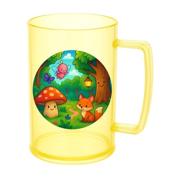 Caneca de Chopp Infantil Personalizada Floresta Encantada