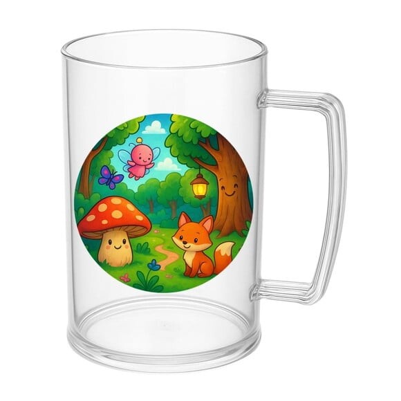 Caneca de Chopp Infantil Personalizada Floresta Encantada
