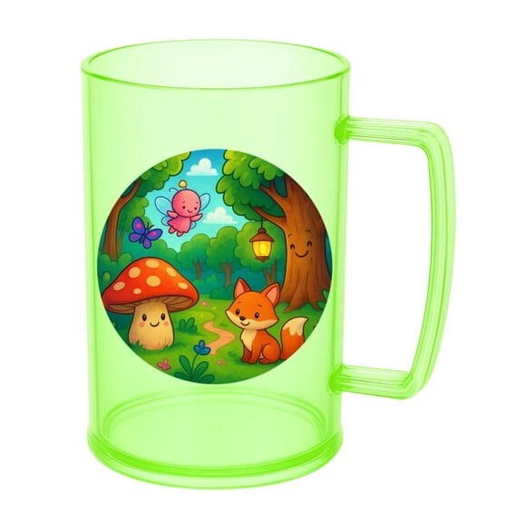 Caneca de Chopp Infantil Personalizada Floresta Encantada