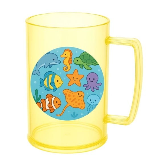 Caneca de Chopp Infantil Personalizada Fundo do Mar