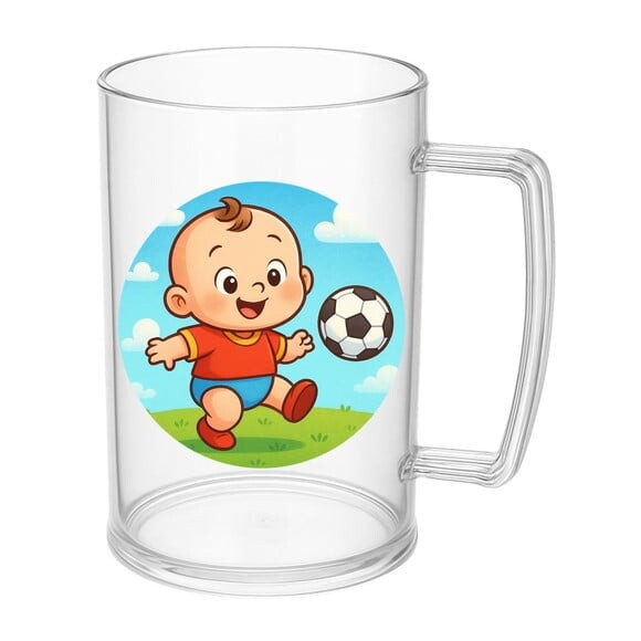 Caneca de Chopp Infantil Personalizada Futebol Baby
