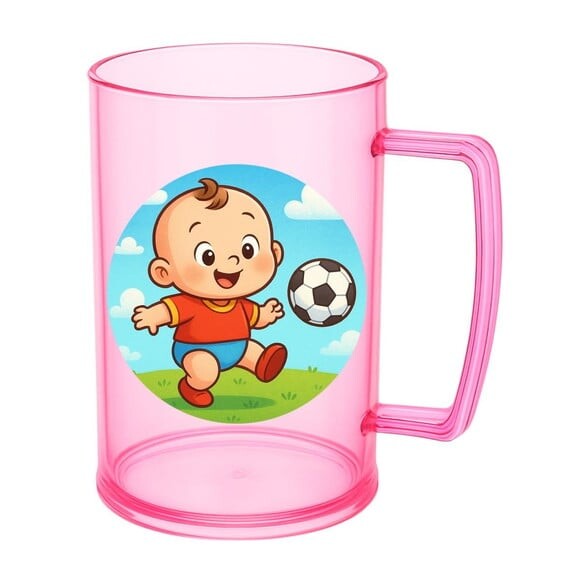 Caneca de Chopp Infantil Personalizada Futebol Baby