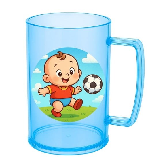 Caneca de Chopp Infantil Personalizada Futebol Baby