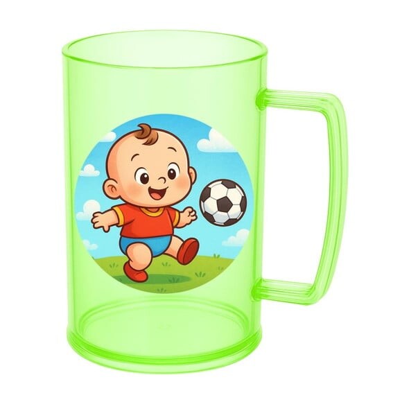 Caneca de Chopp Infantil Personalizada Futebol Baby