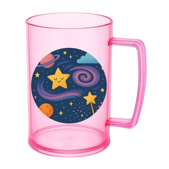 Caneca de Chopp Infantil Personalizada Galáxia Mágica