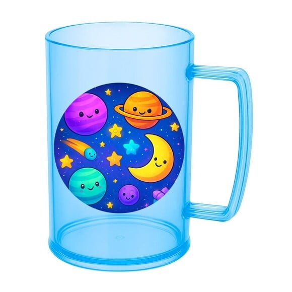 Caneca de Chopp Infantil Personalizada Galáxia Encantada