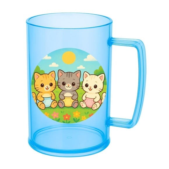Caneca de Chopp Infantil Personalizada Gatinhos Baby
