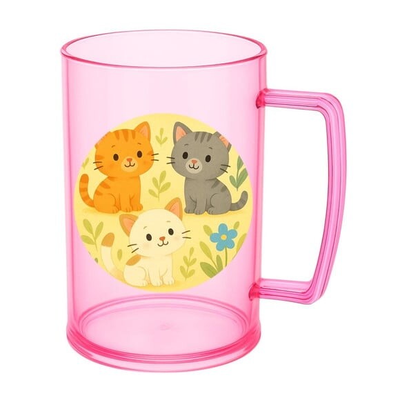 Caneca de Chopp Infantil Personalizada Gatinhos