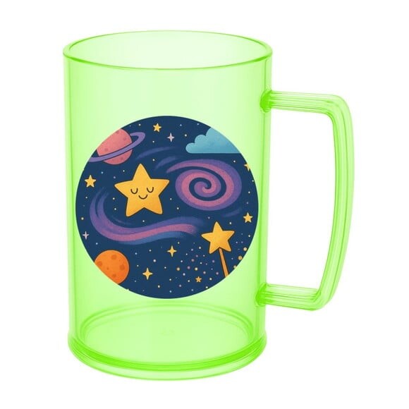 Caneca de Chopp Infantil Personalizada Galáxia Mágica