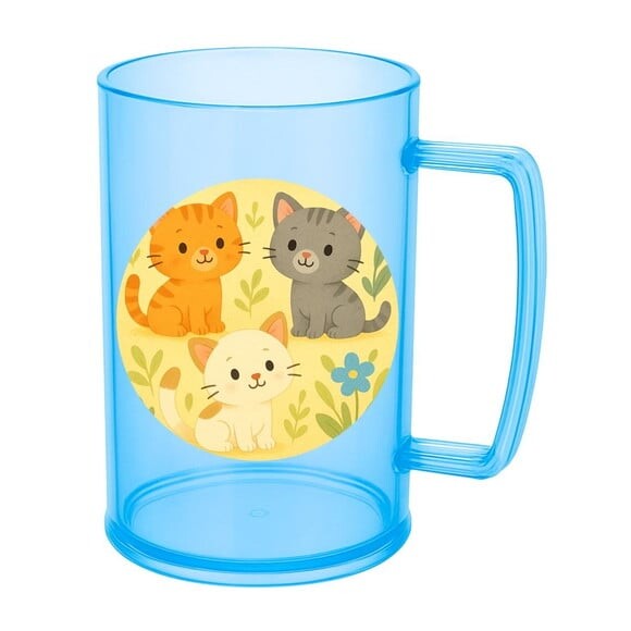 Caneca de Chopp Infantil Personalizada Gatinhos