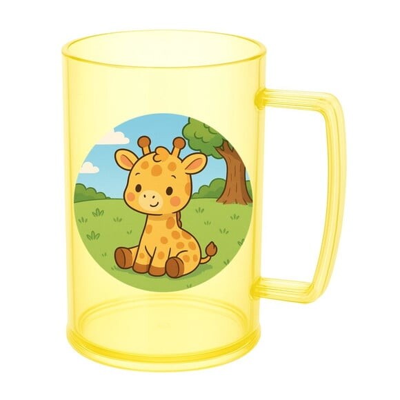 Caneca de Chopp Infantil Personalizada Girafinha Baby