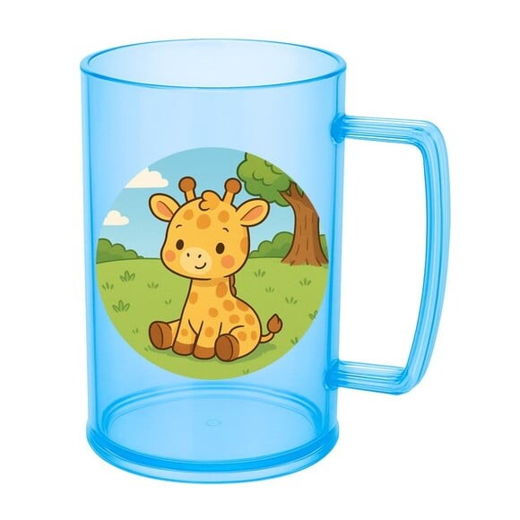 Caneca de Chopp Infantil Personalizada Girafinha Baby