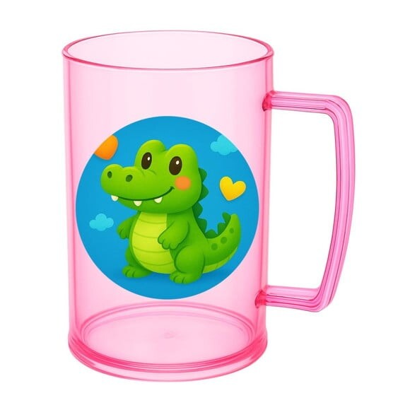 Caneca de Chopp Infantil Personalizada Jacaré Baby