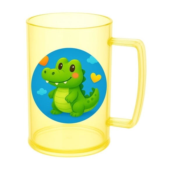 Caneca de Chopp Infantil Personalizada Jacaré Baby