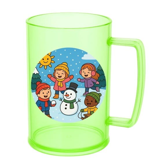 Caneca de Chopp Infantil Personalizada Inverno Divertido