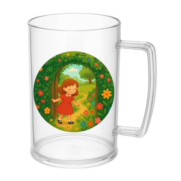Caneca de Chopp Infantil Personalizada Jardim Secreto