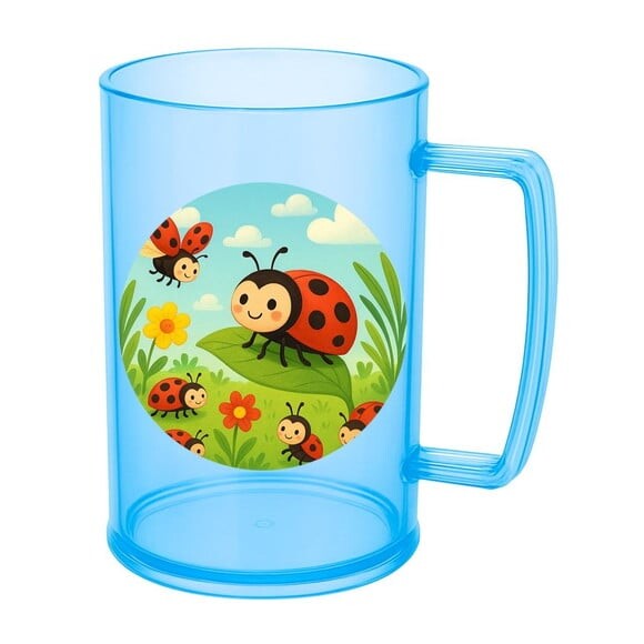 Caneca de Chopp Infantil Personalizada Joaninhas