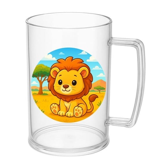 Caneca de Chopp Infantil Personalizada Leão Baby