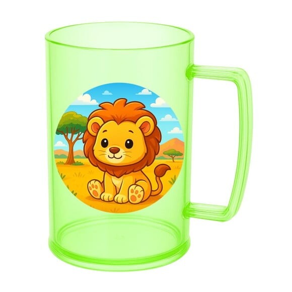 Caneca de Chopp Infantil Personalizada Leão Baby