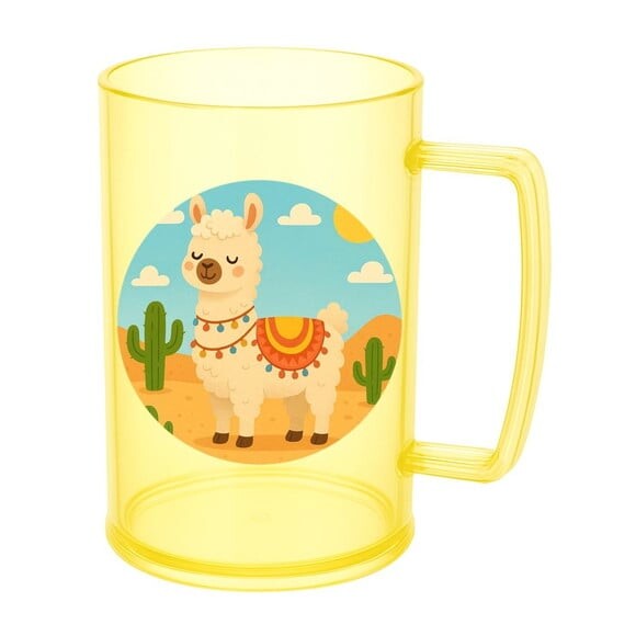 Caneca de Chopp Infantil Personalizada Lhama