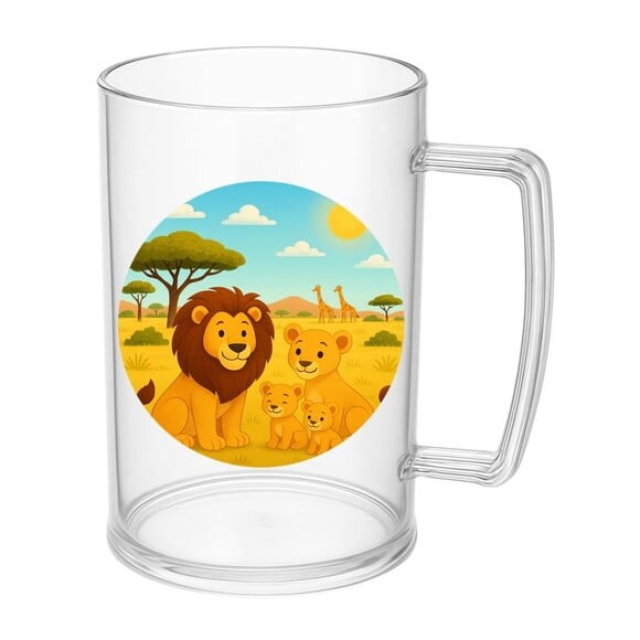 Caneca de Chopp Infantil Personalizada Leões