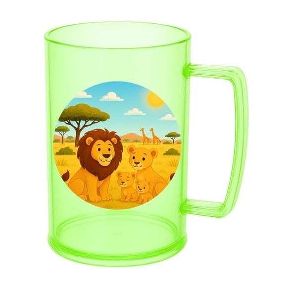Caneca de Chopp Infantil Personalizada Leões