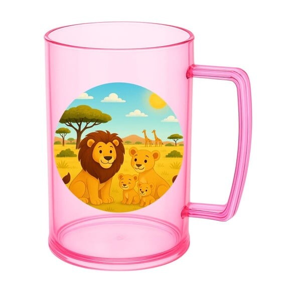 Caneca de Chopp Infantil Personalizada Leões