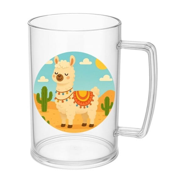 Caneca de Chopp Infantil Personalizada Lhama