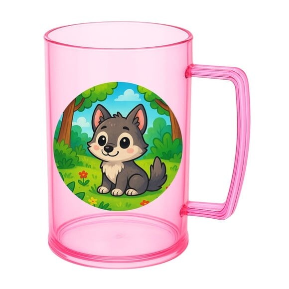 Caneca de Chopp Infantil Personalizada Lobinho