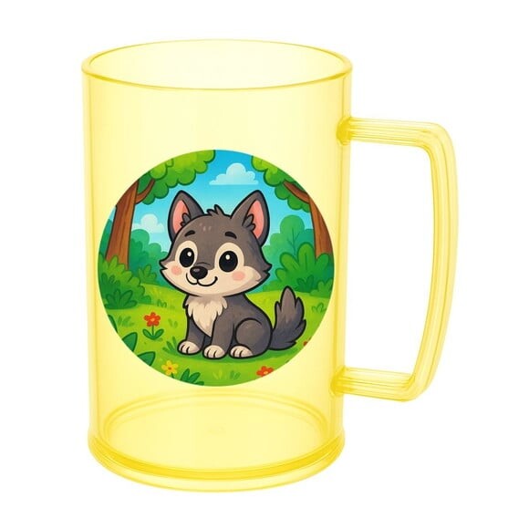 Caneca de Chopp Infantil Personalizada Lobinho