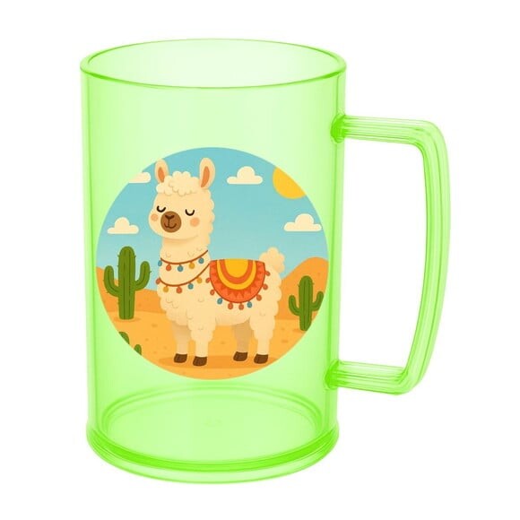 Caneca de Chopp Infantil Personalizada Lhama
