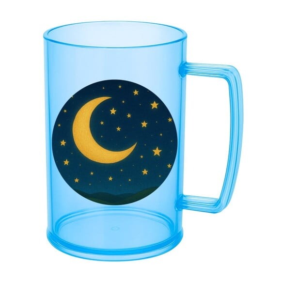 Caneca de Chopp Infantil Personalizada Lua e Estrelas