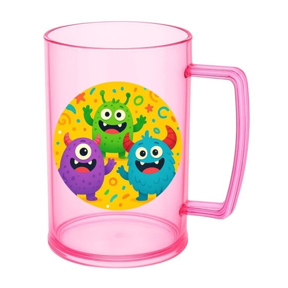 Caneca de Chopp Infantil Personalizada Monstrinhos