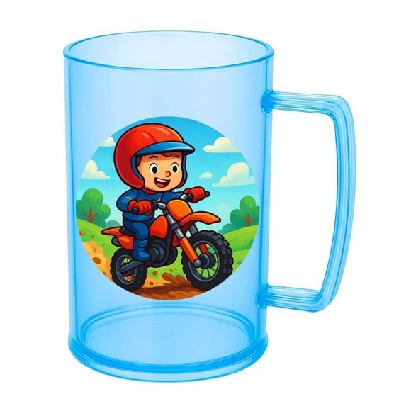 Caneca de Chopp Infantil Personalizada Motocross