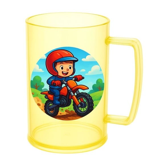 Caneca de Chopp Infantil Personalizada Motocross