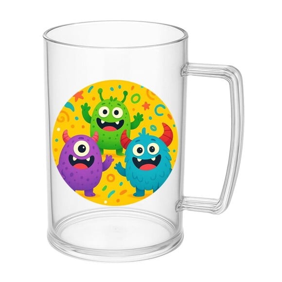 Caneca de Chopp Infantil Personalizada Monstrinhos