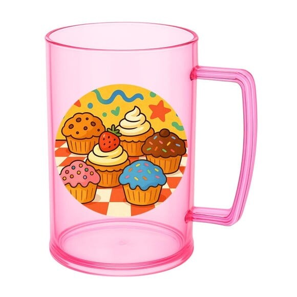 Caneca de Chopp Infantil Personalizada Muffins