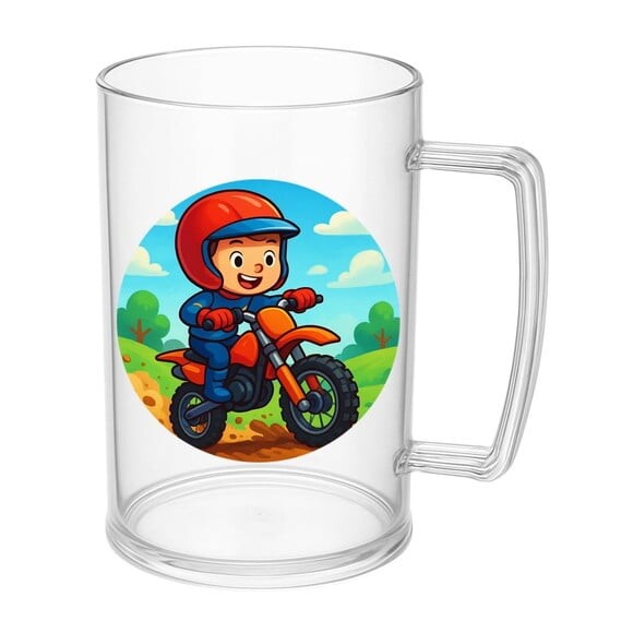 Caneca de Chopp Infantil Personalizada Motocross