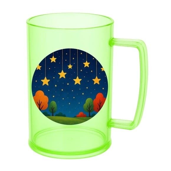 Caneca de Chopp Infantil Personalizada Noite das Estrelas