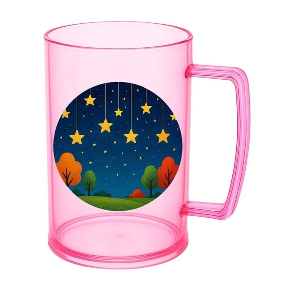 Caneca de Chopp Infantil Personalizada Noite das Estrelas