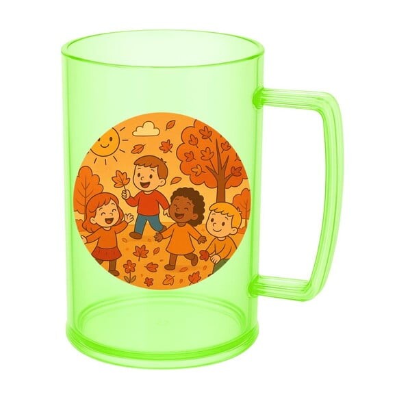Caneca de Chopp Infantil Personalizada Outono Divertido