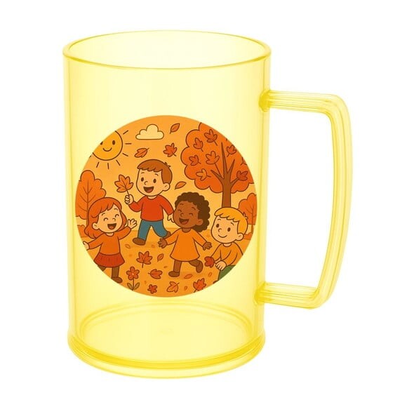 Caneca de Chopp Infantil Personalizada Outono Divertido