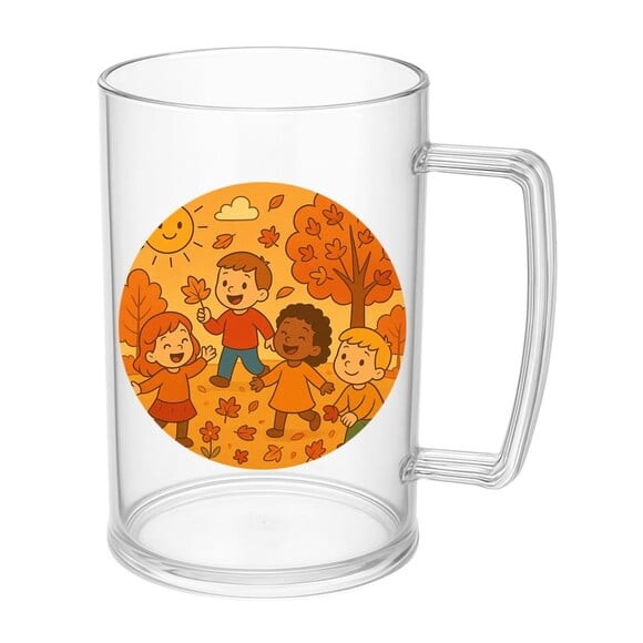 Caneca de Chopp Infantil Personalizada Outono Divertido