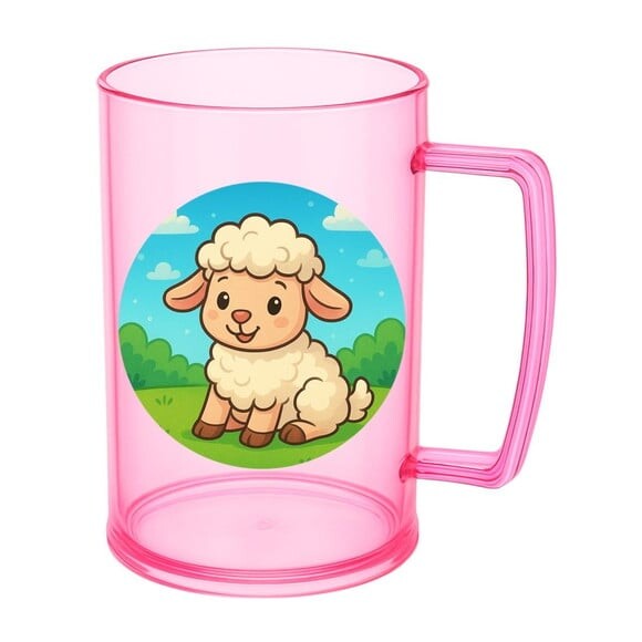 Caneca de Chopp Infantil Personalizada Ovelhinha