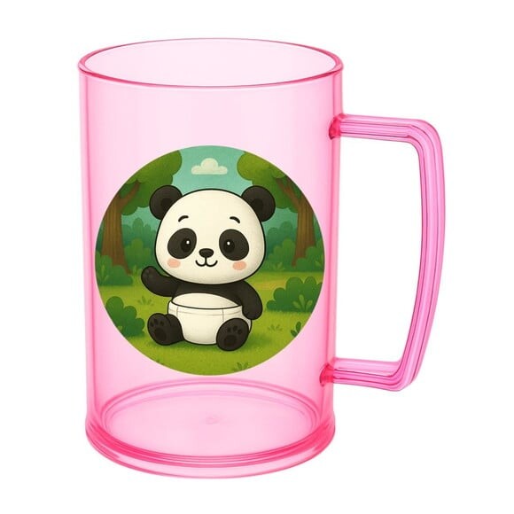 Caneca de Chopp Infantil Personalizada Panda Baby