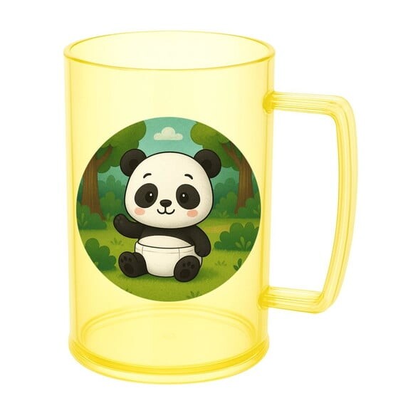Caneca de Chopp Infantil Personalizada Panda Baby