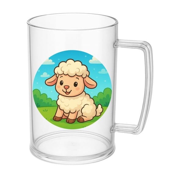 Caneca de Chopp Infantil Personalizada Ovelhinha